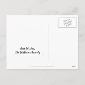 Gelukkig Nieuwjaar 2017 Gold Glitter Roman Numeral Feestdagenkaart (Achterkant)