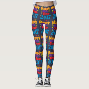 Gelukkig nieuwjaar 2017 leggings