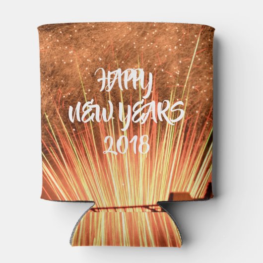 Gelukkig nieuwjaar 2018 blikjeskoeler (Achterkant)