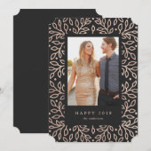 Gelukkig nieuwjaar 2018 fotokaart feestdagenkaart (Voorkant / Achterkant)