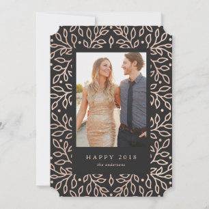 Gelukkig nieuwjaar 2018 fotokaart feestdagenkaart