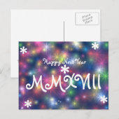 Gelukkig Nieuwjaar 2018 het Lichte Roman Cijfer Feestdagenkaart (Voorkant / Achterkant)