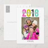 Gelukkig Nieuwjaar | 2018% pipe% briefkaarten (Voorkant / Achterkant)