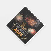 Gelukkig nieuwjaar 2018 servetten (Hoek)