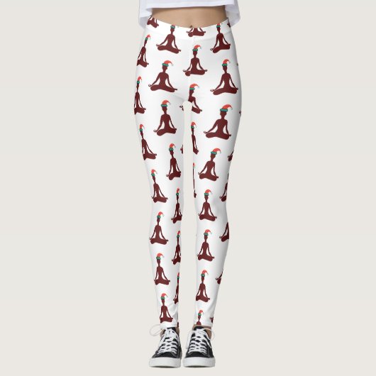 Gelukkig Nieuwjaar 2018 Yoga Leggings (Voorkant)