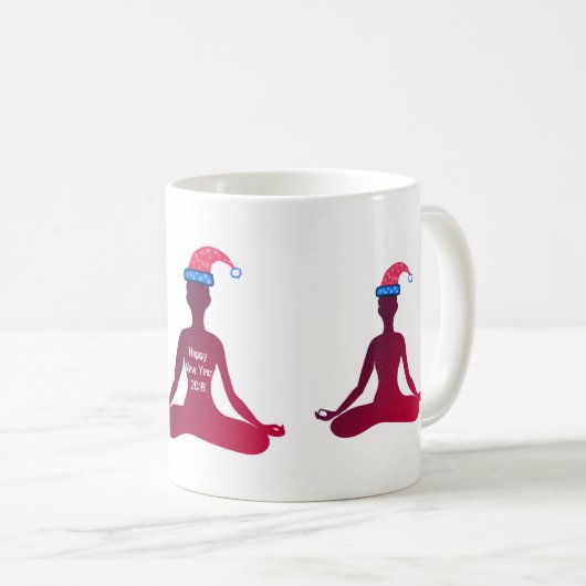 Gelukkig Nieuwjaar 2018 Yoga Mok (Voorkant rechts)