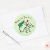 Gelukkig Nieuwjaar 2019 Aangepaste Sticker (Envelop)