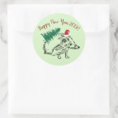 Gelukkig Nieuwjaar 2019 Aangepaste Sticker (Tas)