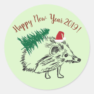 Gelukkig Nieuwjaar 2019 Aangepaste Sticker