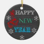 Gelukkig Nieuwjaar 2019 Chalkboard Ornament (Voorkant)