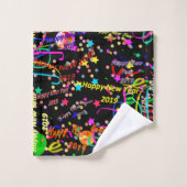 Gelukkig nieuwjaar 2019 van de badkamer bad handdoek (Wasdoekje)