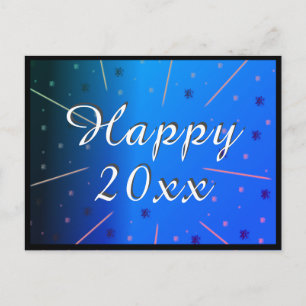 Gelukkig Nieuwjaar 2020 Blauwe Sterren Feestdagenkaart