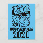 Gelukkig nieuwjaar 2020 briefkaart (Voorkant)