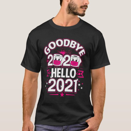 Gelukkig Nieuwjaar 2021 Afscheid 2020 Grappige Fee T-shirt (Voorkant)