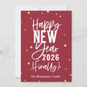 Gelukkig nieuwjaar 2021 feestdagenkaart (Voorkant)