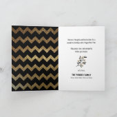 Gelukkig nieuwjaar 2021| Festive Gold Abstracte Feestdagen Kaart (Binnen)