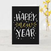 Gelukkig Nieuwjaar 2022 Familie Grappig Gelukkig Kaart (Gele Bloem)