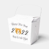 Gelukkig nieuwjaar 2022 Jaar van de tijger Bedankdoosjes (Voorkant Zijde)