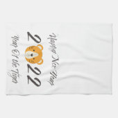 Gelukkig nieuwjaar 2022 Jaar van de tijger Theedoek (Horizontaal)