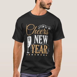 Gelukkig nieuwjaar 2022: nieuwjaarsfeest t-shirt