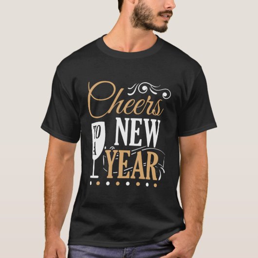 Gelukkig nieuwjaar 2022: nieuwjaarsfeest t-shirt (Voorkant)