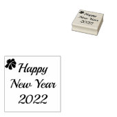 Gelukkig Nieuwjaar 2022 rubberstempel (Gestempeld)