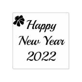 Gelukkig Nieuwjaar 2022 rubberstempel (Afrduk)