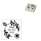 Gelukkig Nieuwjaar 2022 rubberstempel (Gestempeld)