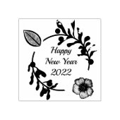 Gelukkig Nieuwjaar 2022 rubberstempel (Afrduk)