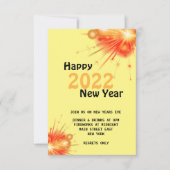 gelukkig nieuwjaar 2022 vakantie - uitnodiging (Voorkant)