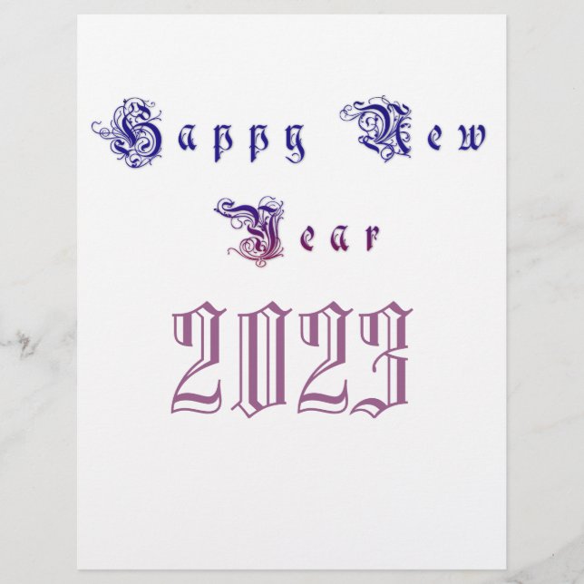 Gelukkig nieuwjaar 2023 (Voorkant)