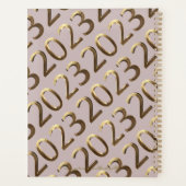 Gelukkig nieuwjaar 2023 Elegant Faux Roos Gold Planner (Achterkant)