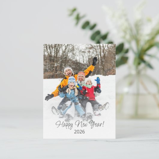 Gelukkig Nieuwjaar 2023 Familie Modern Feestdagenkaart (Staand voorkant)