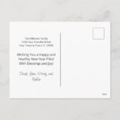 Gelukkig Nieuwjaar 2023 Familie Modern Feestdagenkaart (Achterkant)