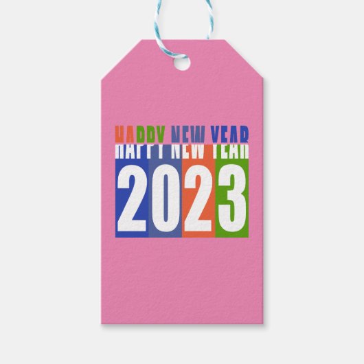 Gelukkig nieuwjaar 2023, grappig cadeaulabel (Voorkant)
