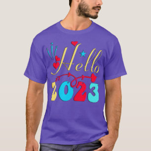 Gelukkig nieuwjaar 2023 Hallo 2023 T-shirt