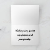 Gelukkig Nieuwjaar 2023 Jaar van de Konijn Feestdagen Kaart (Binnen)