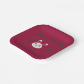 Gelukkig nieuwjaar 2023 Jaar van het konijn Papieren Bordje (Gebogen)