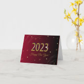 Gelukkig nieuwjaar 2023 kaart (Gele Bloem)