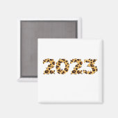 Gelukkig nieuwjaar 2023 magneet (Voorkant / Achterkant)