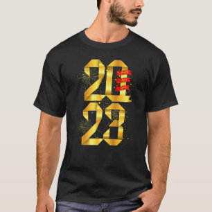 Gelukkig nieuwjaar 2023 Nieuwe jaren Leveringen va T-shirt