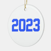 Gelukkig nieuwjaar 2023 - nieuwjaar 2023 keramisch ornament (Links)