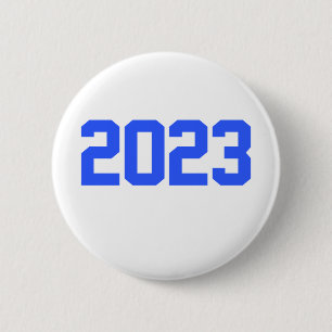 Gelukkig nieuwjaar 2023 - nieuwjaar 2023 ronde button 5,7 cm