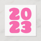 Gelukkig nieuwjaar 2023 - nieuwjaar 2023 vierkante visitekaartje (Voorkant)