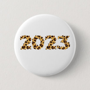 Gelukkig nieuwjaar 2023 ronde button 5,7 cm