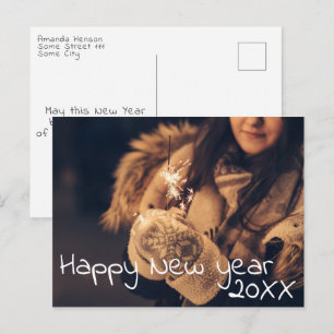 Gelukkig Nieuwjaar 2023 Script Volledige Foto Briefkaart