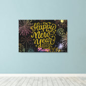 Gelukkig nieuwjaar 2023 Thunder_Cove Canvas Afdruk (Insitu (Houten vloer))