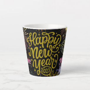Gelukkig nieuwjaar 2023 Thunder_Cove Latte Mok
