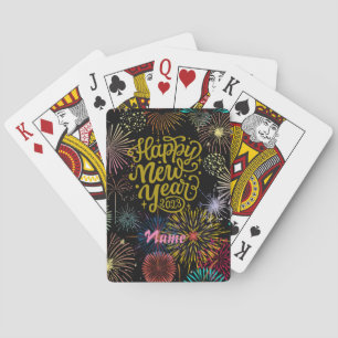 Gelukkig nieuwjaar 2023 Thunder_Cove Pokerkaarten