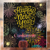 Gelukkig nieuwjaar 2023 Thunder_Cove Raamsticker (Vel 2)